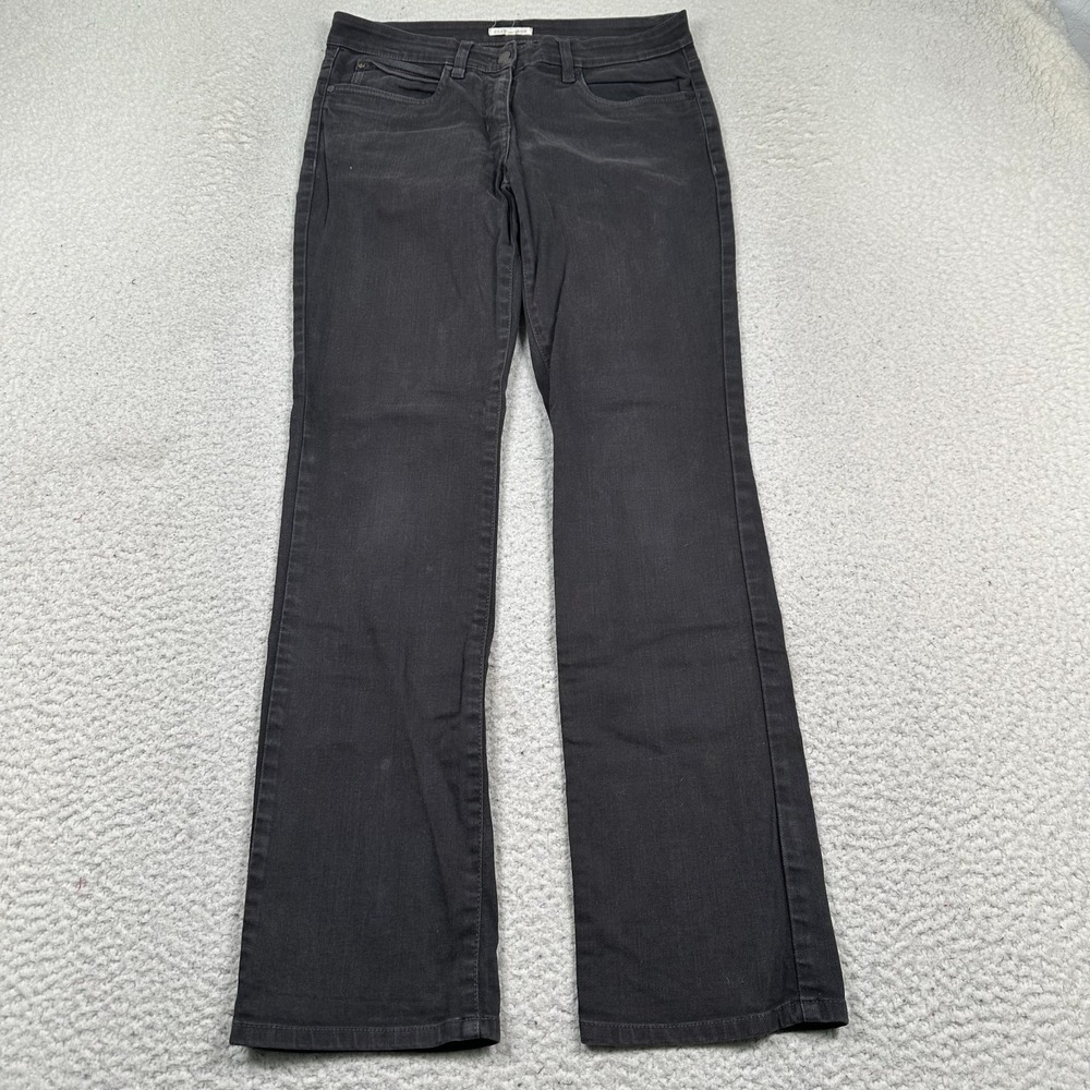 Eileen Fisher Jeans Women 4 Bootcut Low Rise Western Cowgirl Stretch Denim Black